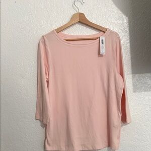 Chico's Soft Pink Long Sleeve Tee